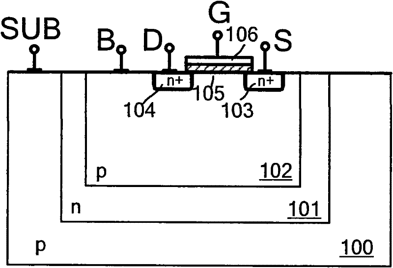 MOS switching circuit with broadband and high linearity