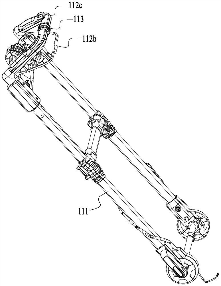 Back-walking self-propelled working machine