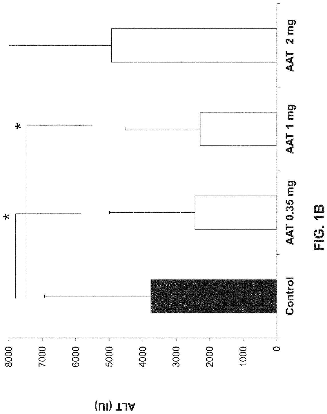 Alpha-1 anti-trypsin for treating liver diseases