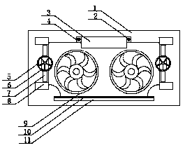 Cooler fan convenient to install and detach for vehicle