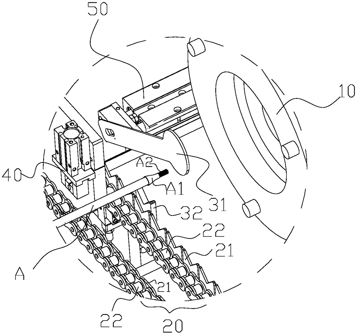 Positioning device before clamped fixing of pen holder and pen point