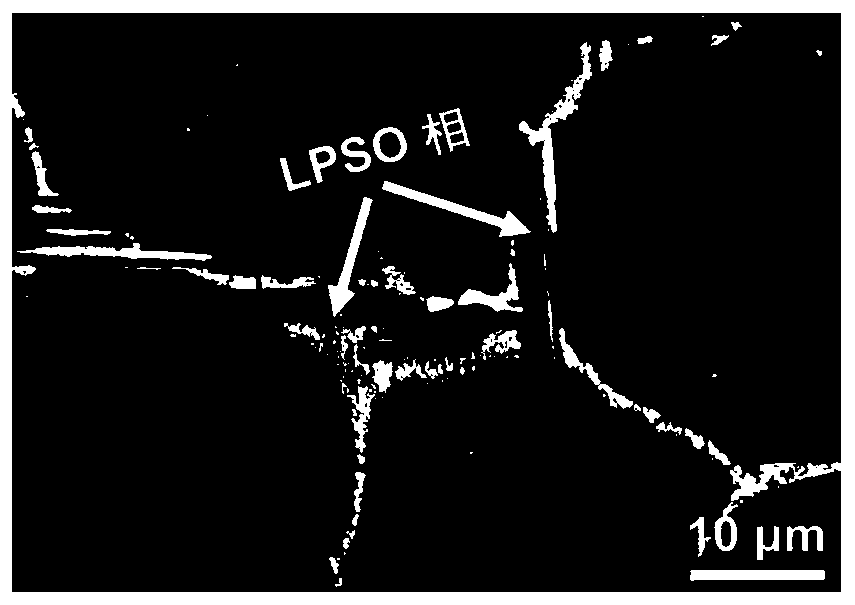 LPSO-phase strengthening high-damping rare earth magnesium alloy and preparation method thereof