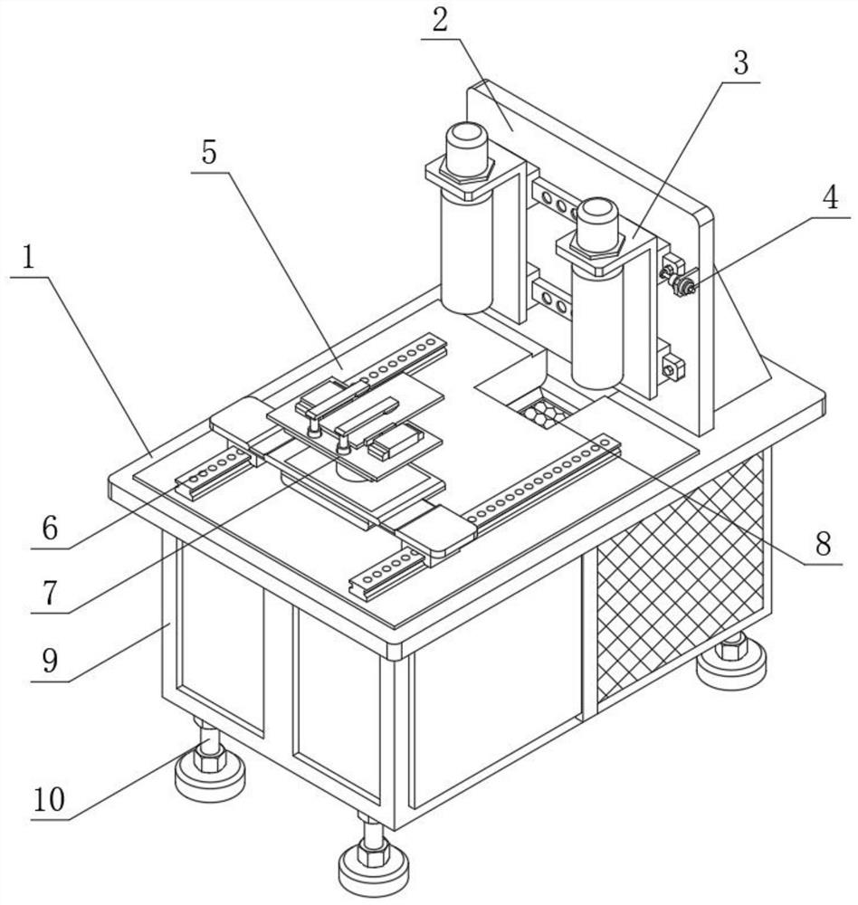 Chamfering device for processing positive and negative pole pieces of lithium battery