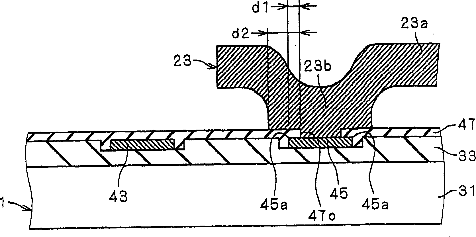 Electrode structure, and method for manufacturing thin-film structure
