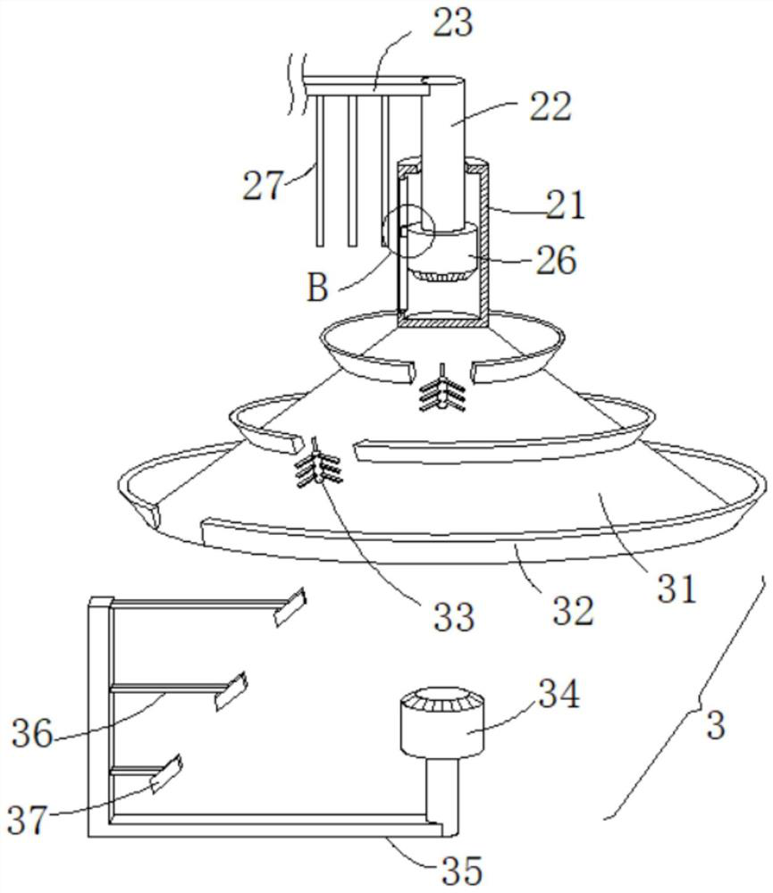 Color master batch processing stirring device and stirring method