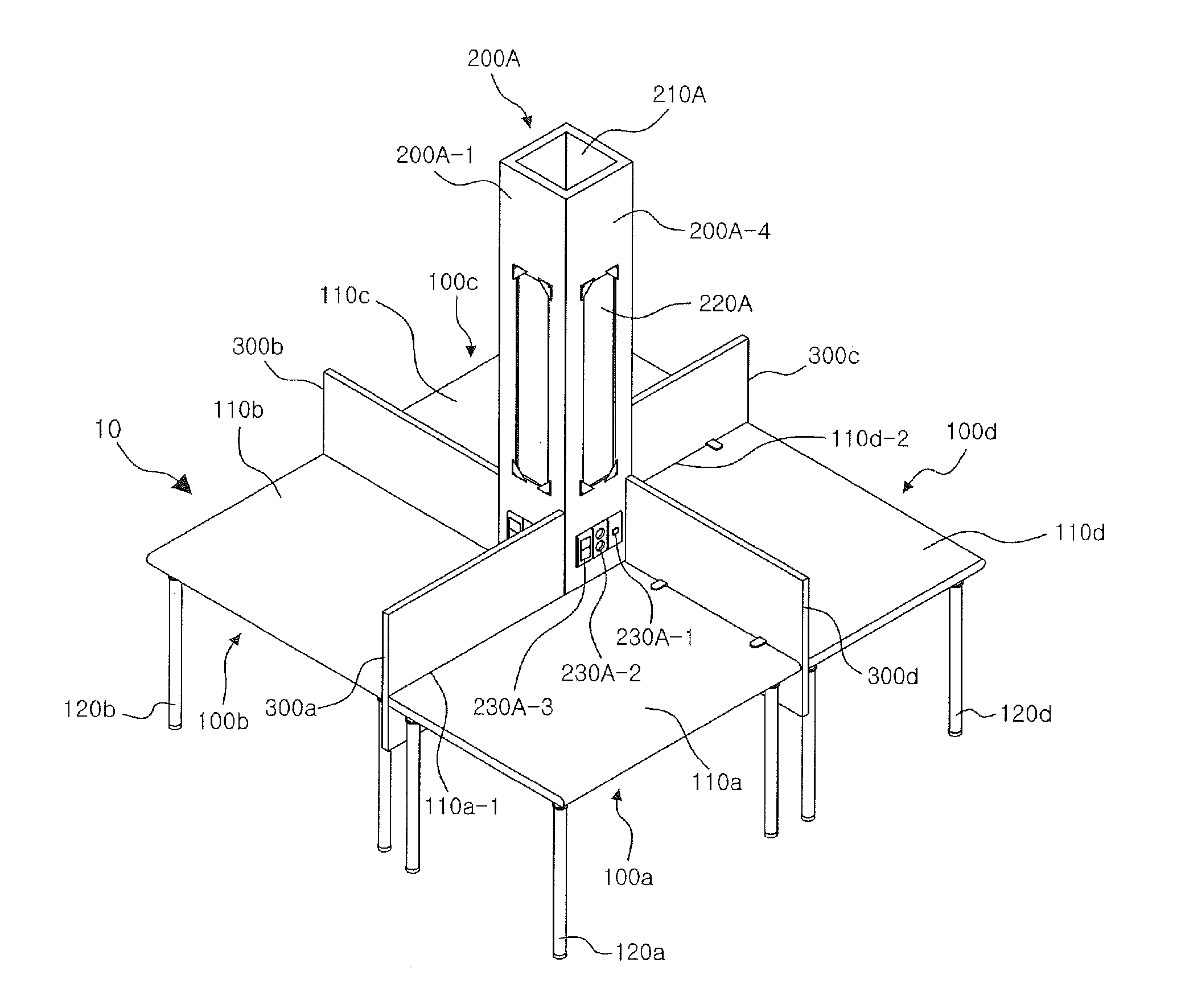 Furniture system and method for arranging the same