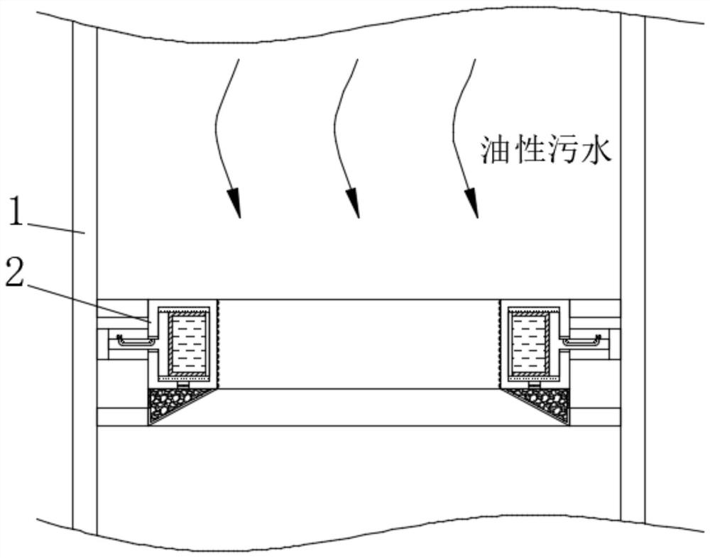 Thermal-type based oily sewage pipeline cleaning device