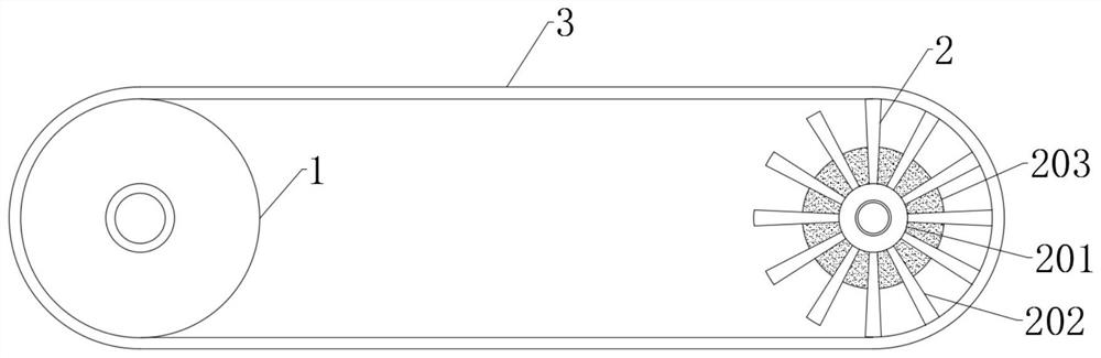 Anti-deflection belt conveyor