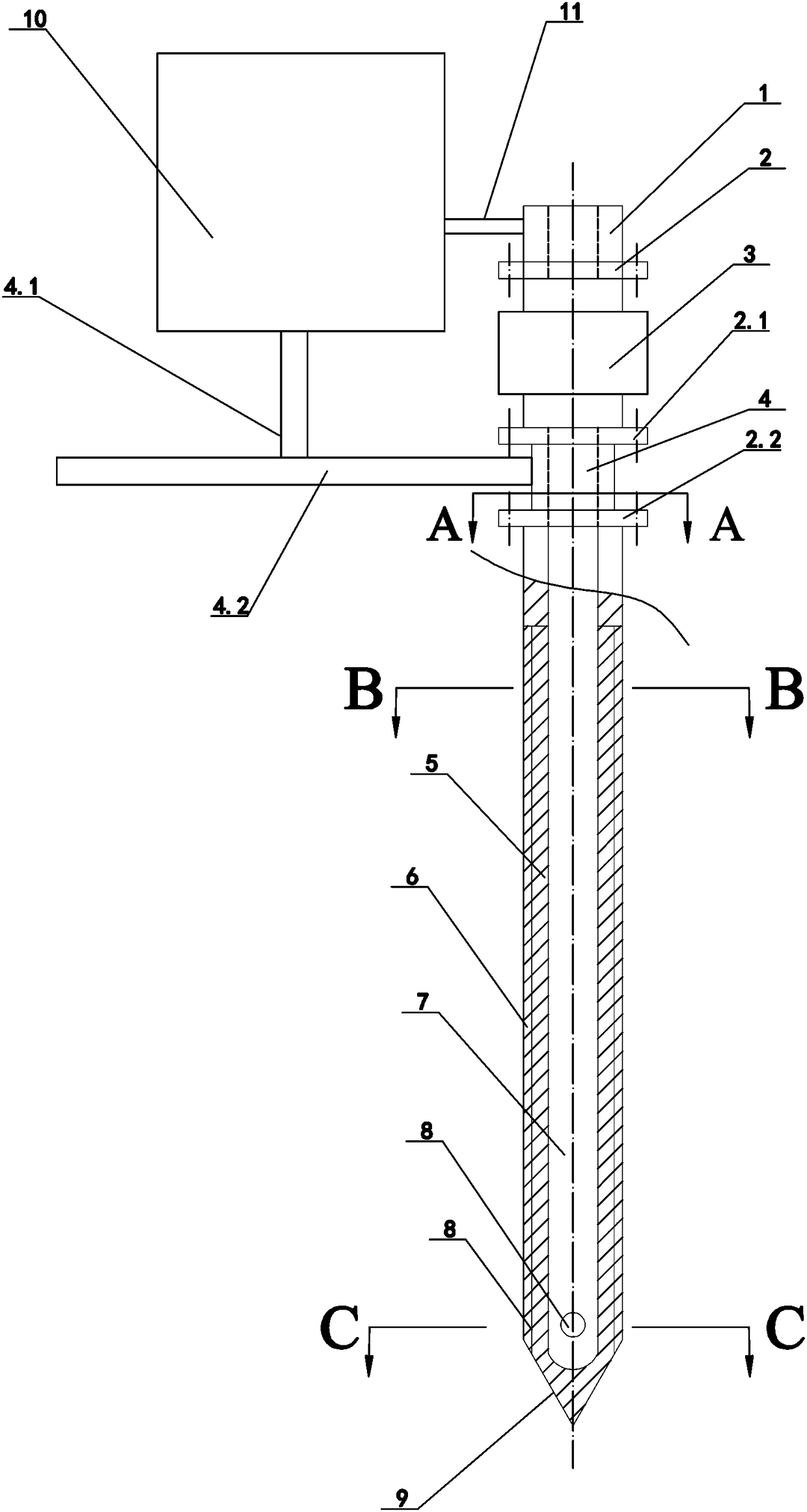 Pulse air explosion-based soil deep loosening method