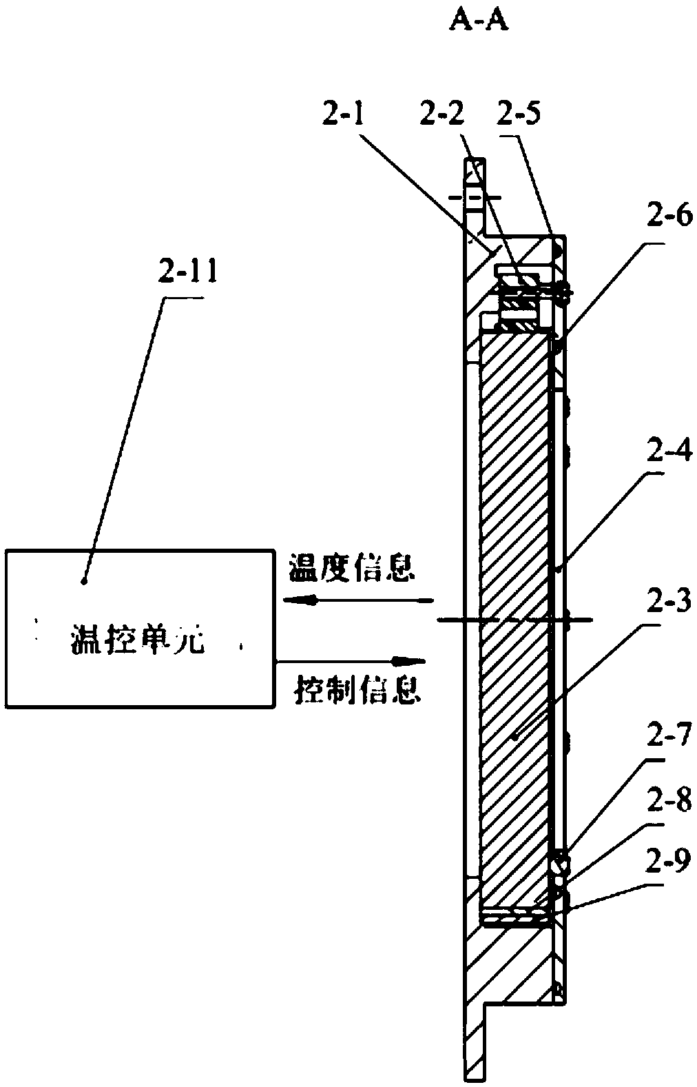 Device for quantitatively evaluating image quality of photoelectric imaging system under boundary temperature condition