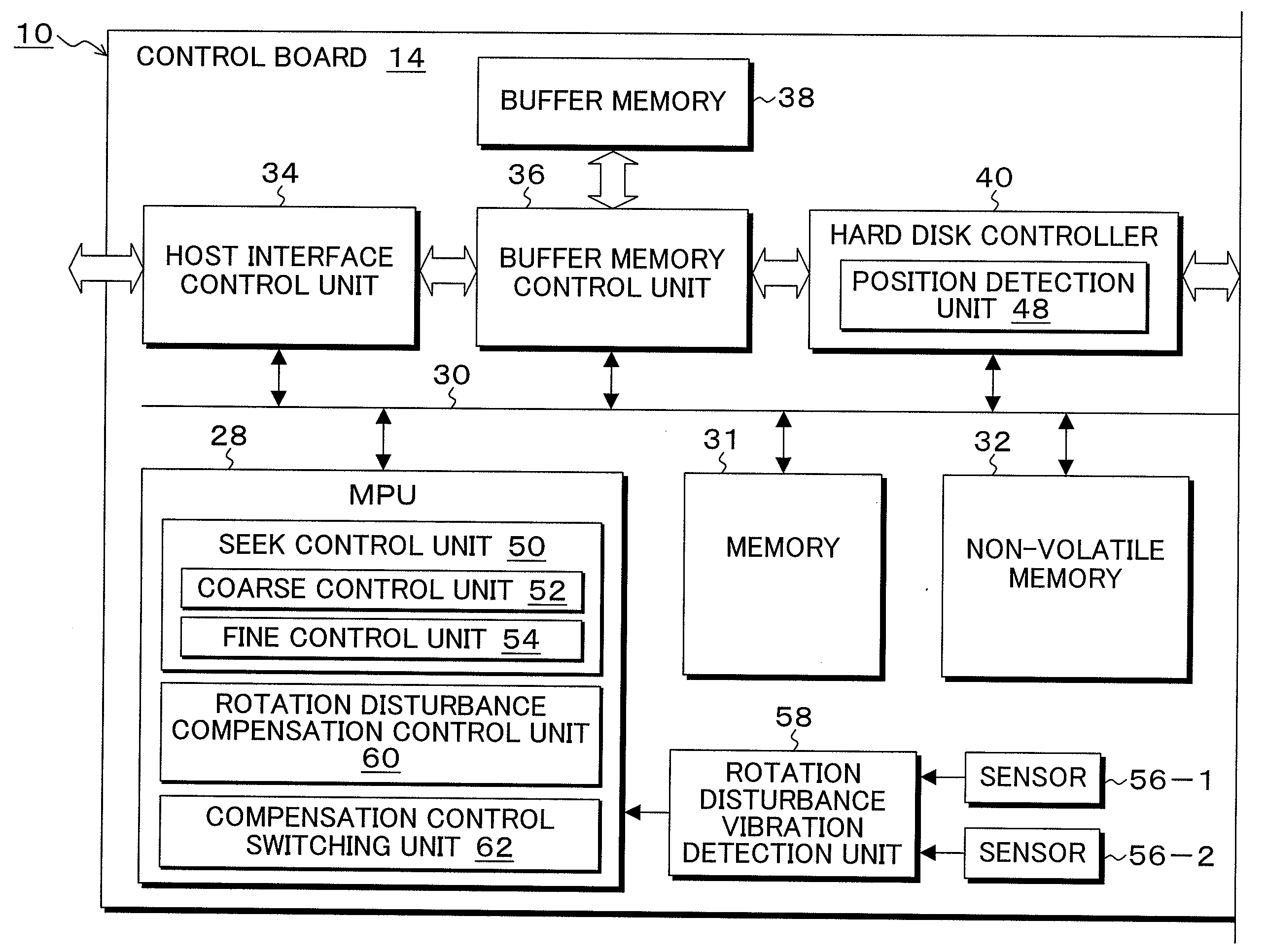 Storage apparatus, control method, and control device of storage apparatus