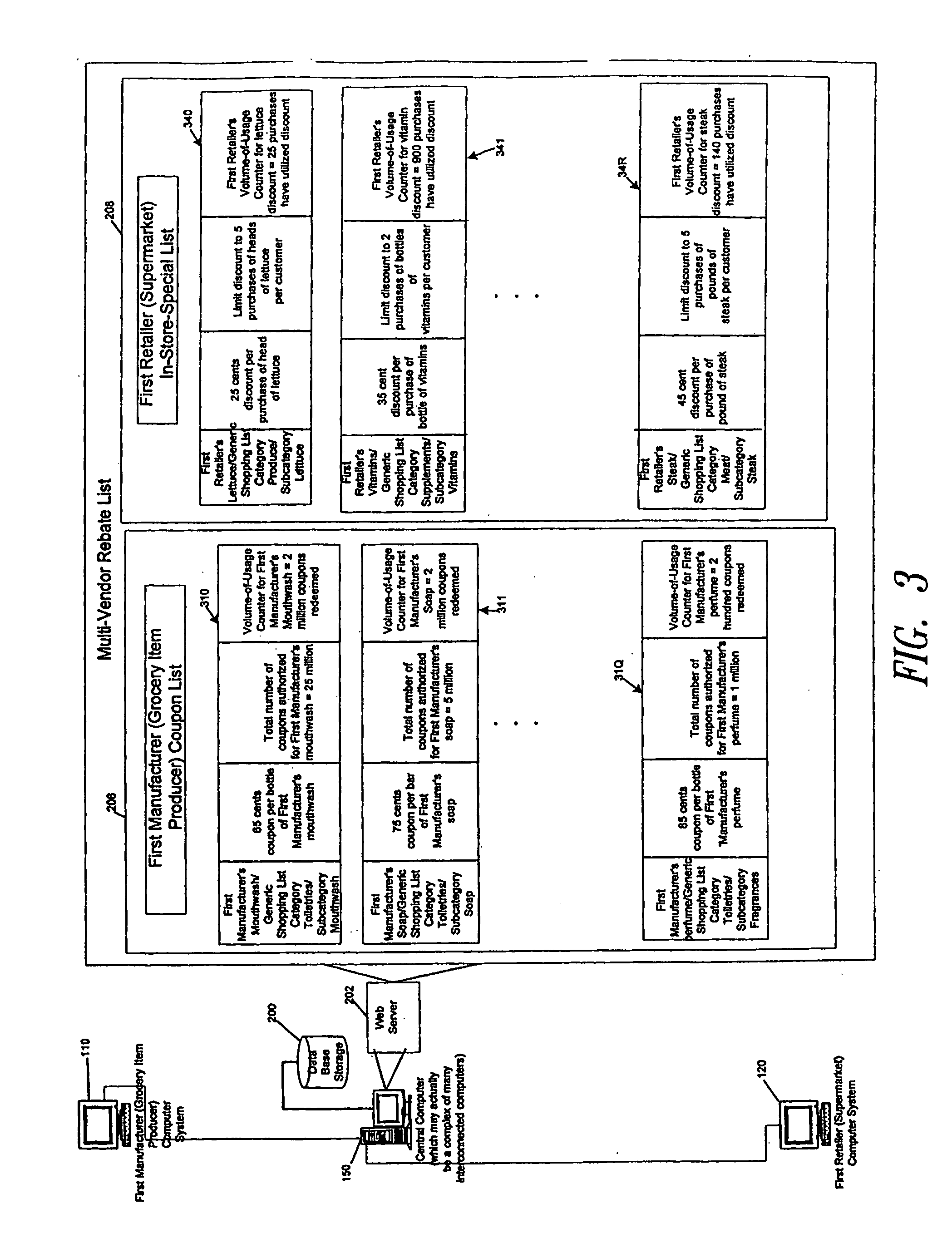 Multi-vendor transactions based on near-immediate rebate detection