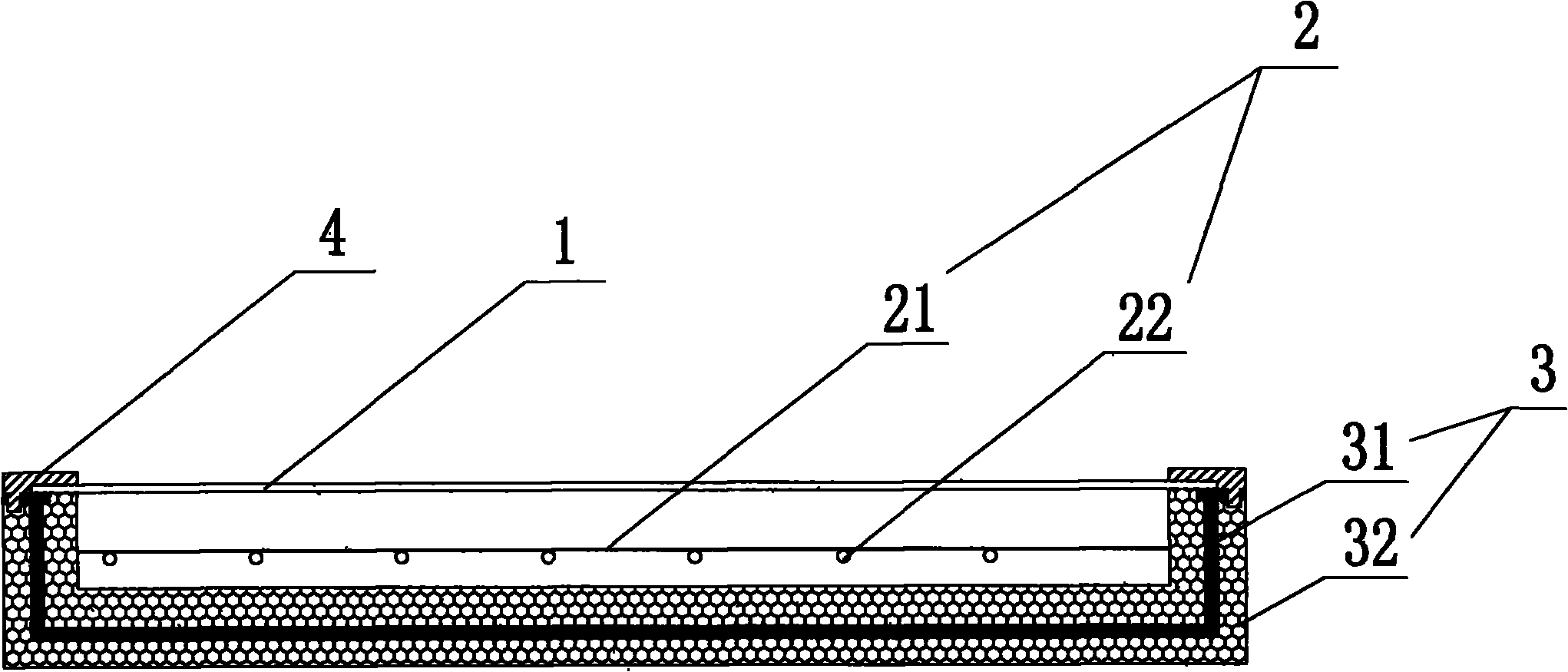 Polypropylene overall foaming flat-plate solar collector