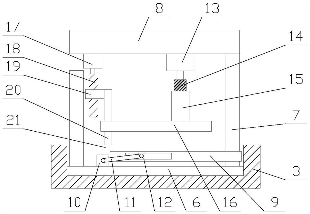 A fully automatic aluminum material cutting machine with the function of collecting swarf