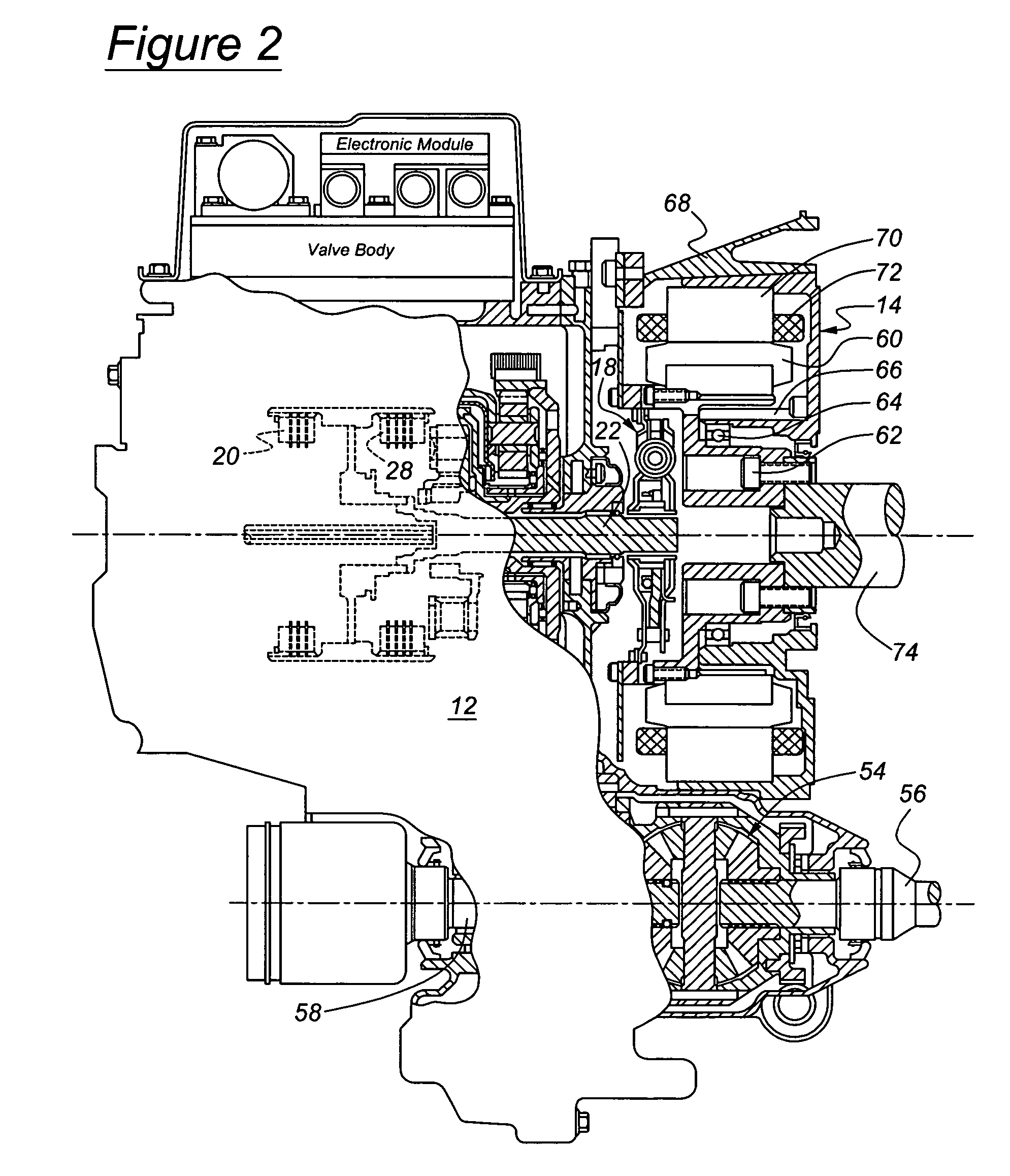 Torsional isolation of a convertless automatic transmission through slip control of friction clutch