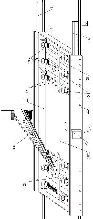 Base of full-automatic swing arm type cutting machine