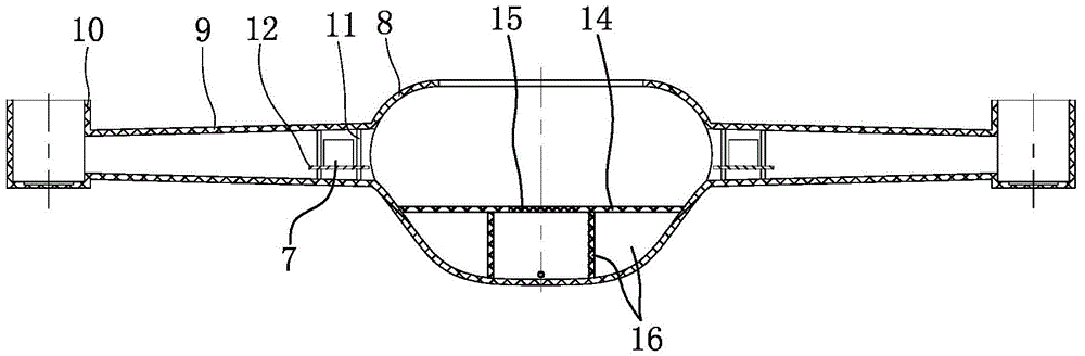 Combination of top cover and fuselage of a four-axis flying device