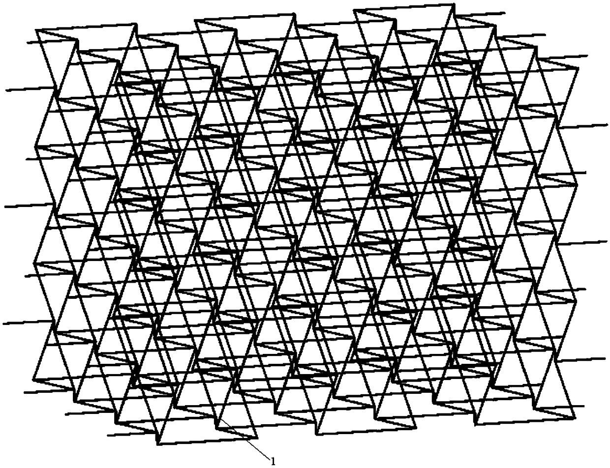 Negative Poisson's ratio aluminum-based lattice structure and preparation method thereof