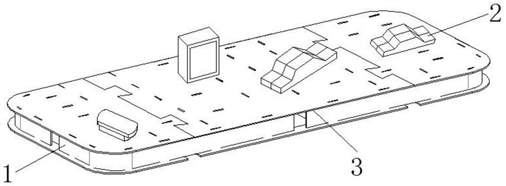 Indoor panoramic trajectory navigation three-dimensional jigsaw