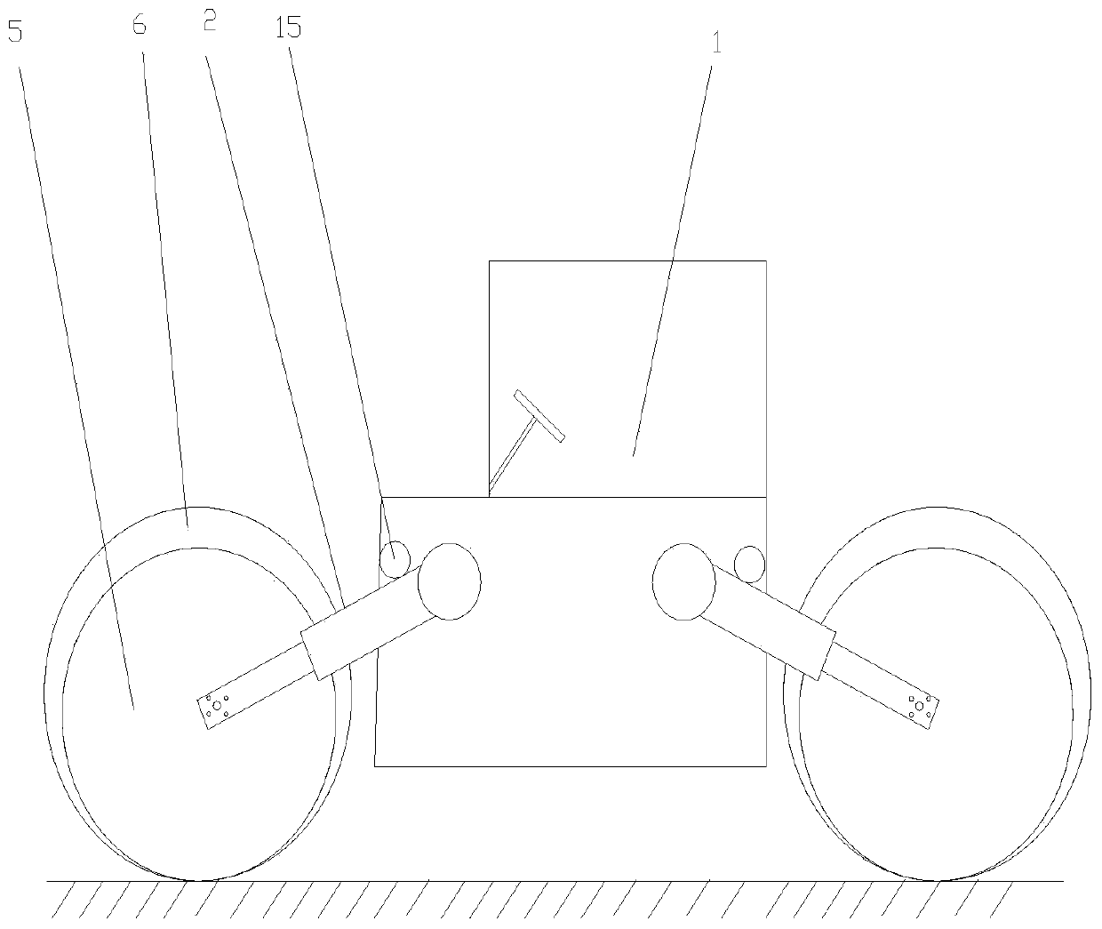 Double steel wheel axle and its road roller