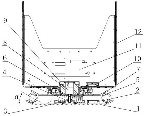 An adjustable damping device for mobile satellite antenna