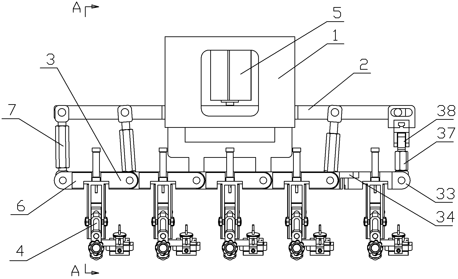 Multi-dimensional probe holder for ultrasonic flaw detection of weld joint on spiral welded pipe