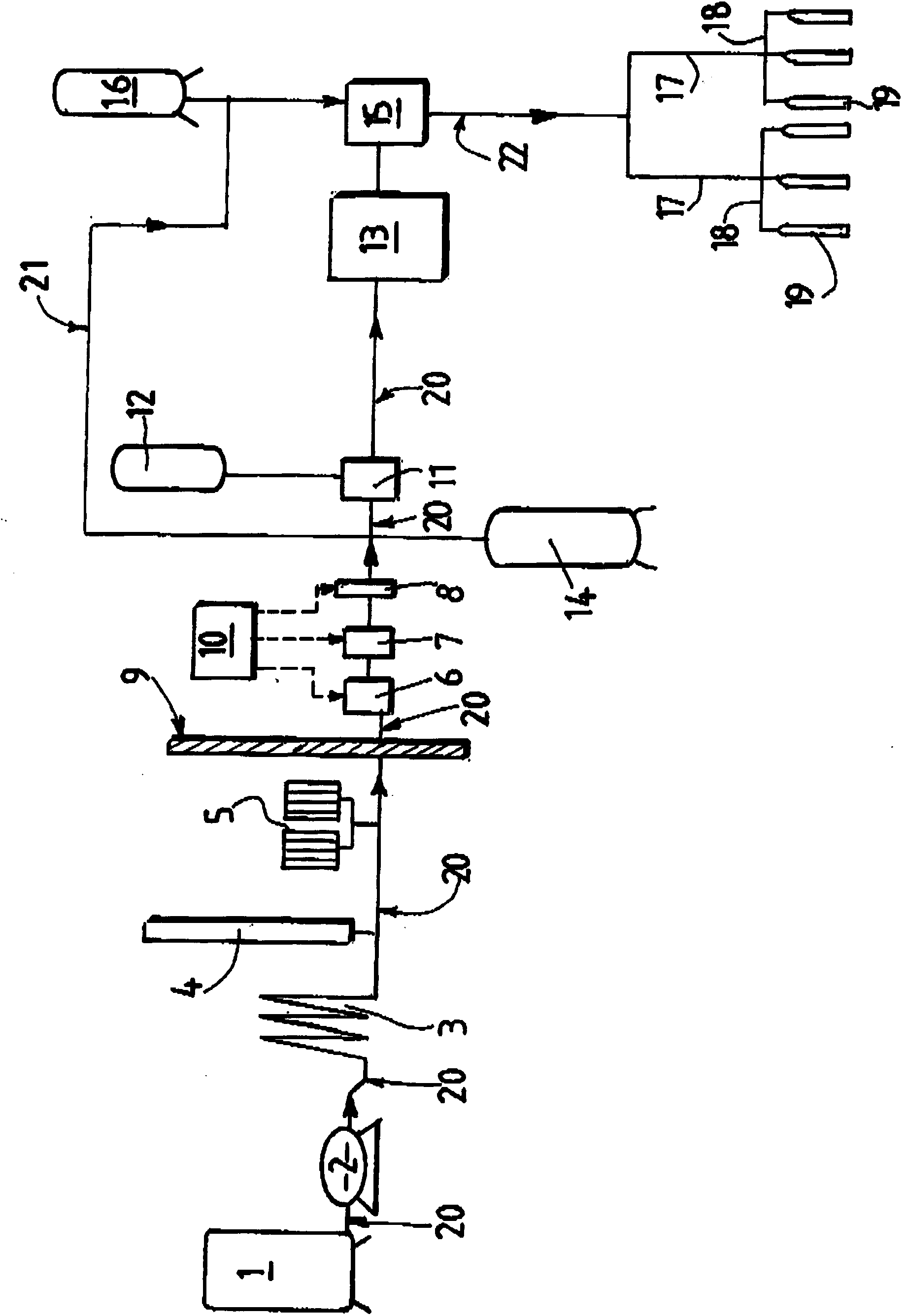 Method for producing no/n2 gaseous mixtures intended for the medical field