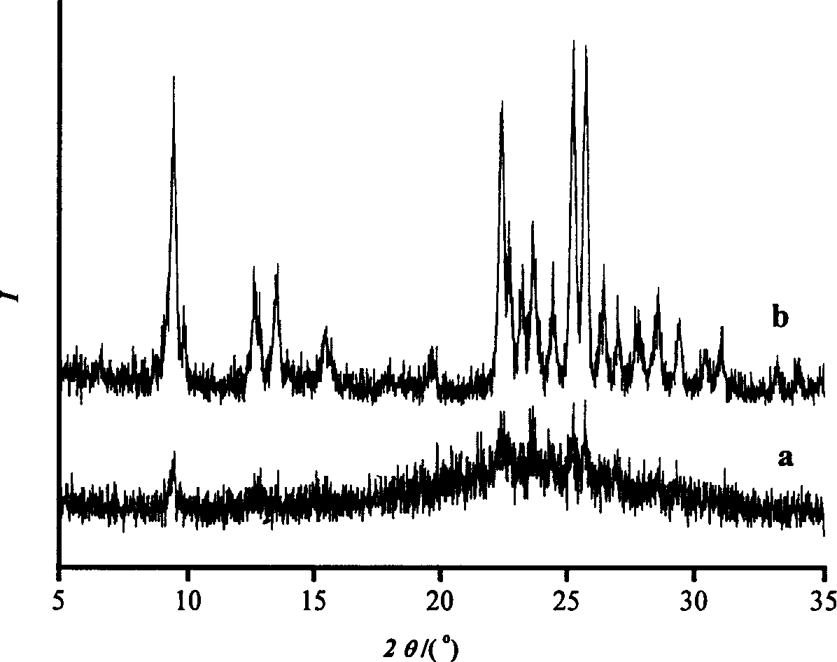 Process of preparing FER zeolite inside surfactant system