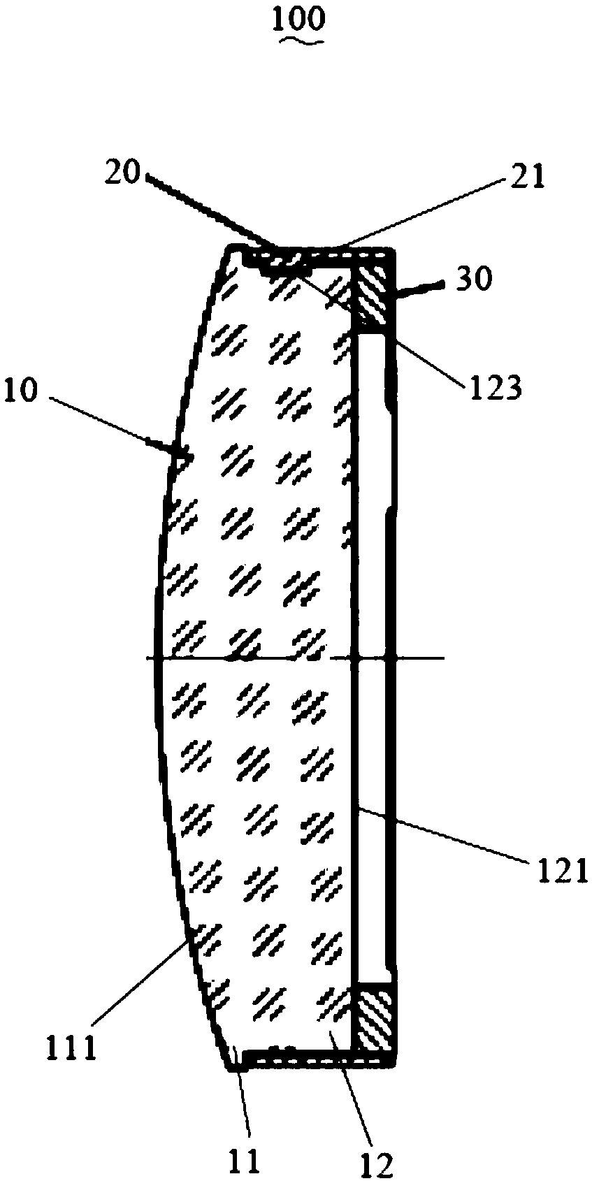 Secondary mirror assembly capable of reducing obscuration ratio