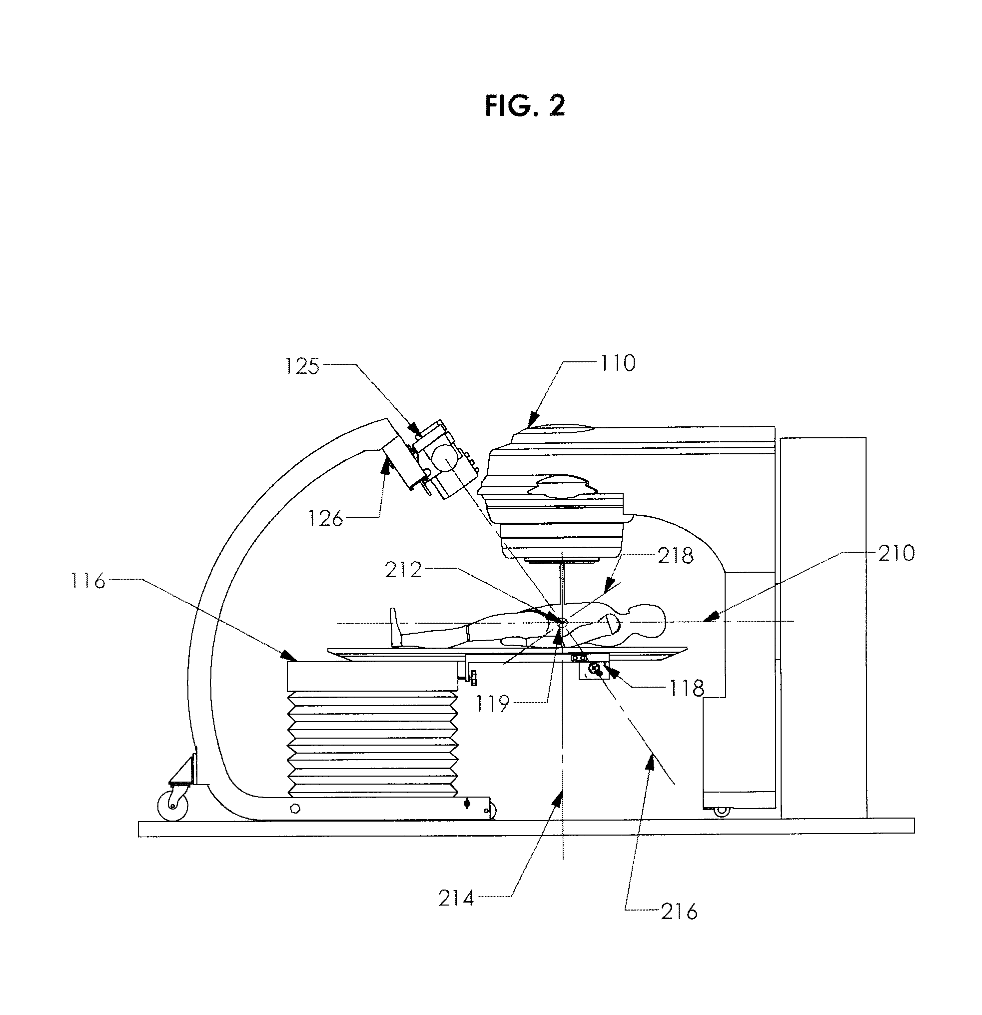 System for the real-time detection of targets for radiation therapy