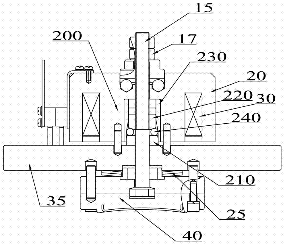 Electromagnet of built-in inclined plane force-amplifier