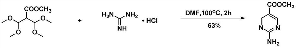 A kind of convenient preparation method of 2-aminopyrimidine-5-carboxylate