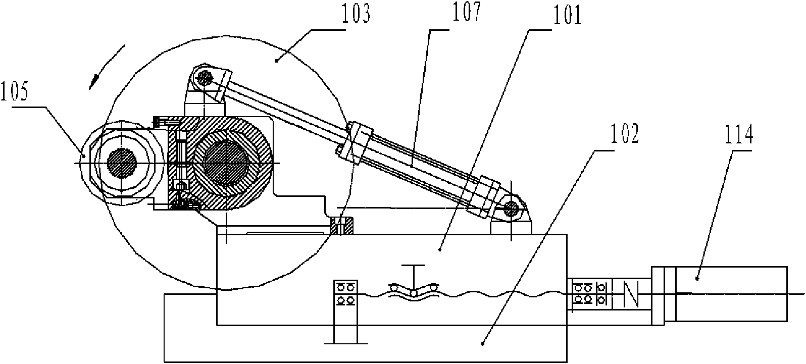 Method and device for realizing convex-concave composition plane non-circular grinding