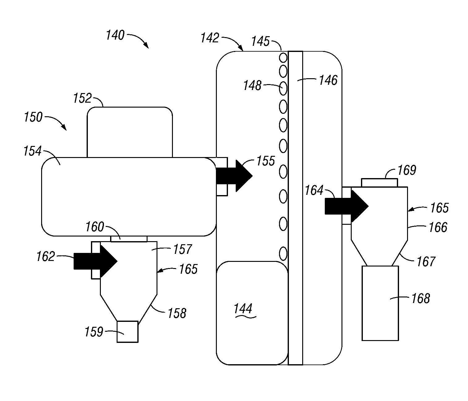 Row unit with integrated pressure source
