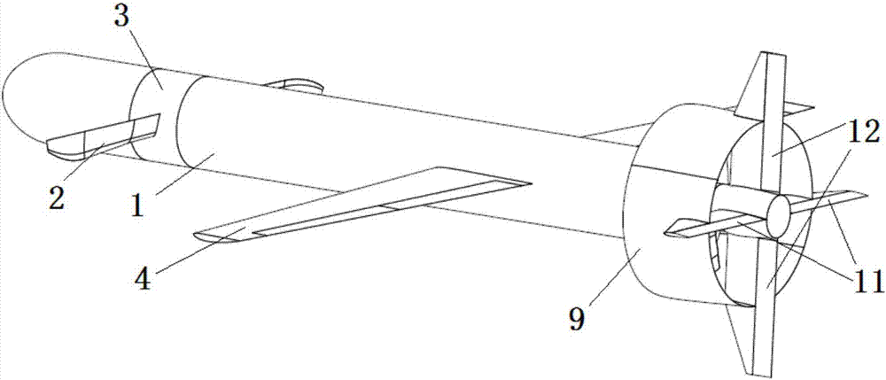 Hybrid power tail sitting type vertical takeoff and landing long-endurance unmanned aerial vehicle and flight control method thereof