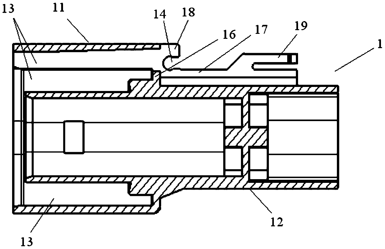 High-voltage connector assembly with secondary lock