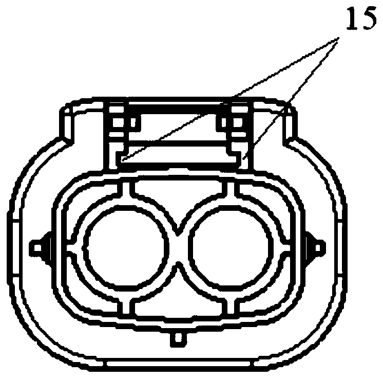 High-voltage connector assembly with secondary lock