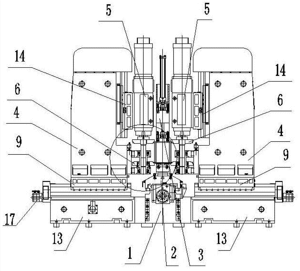 Vertical double-sided milling machine