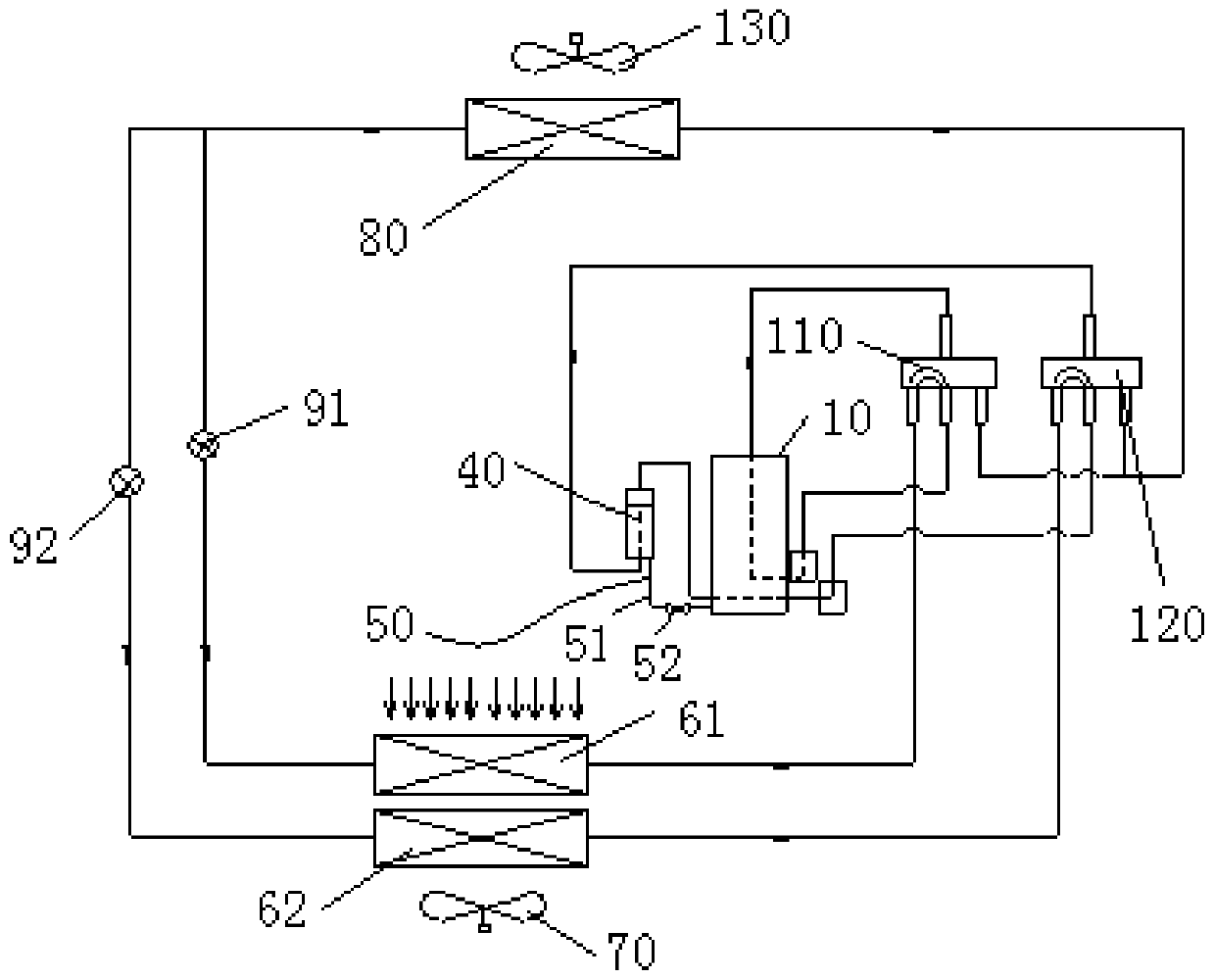 Compressor assembly and air conditioning system with same