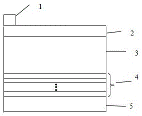 Stannous sulfide and magnesium-doped zinc oxide thin film solar cell and preparation method thereof