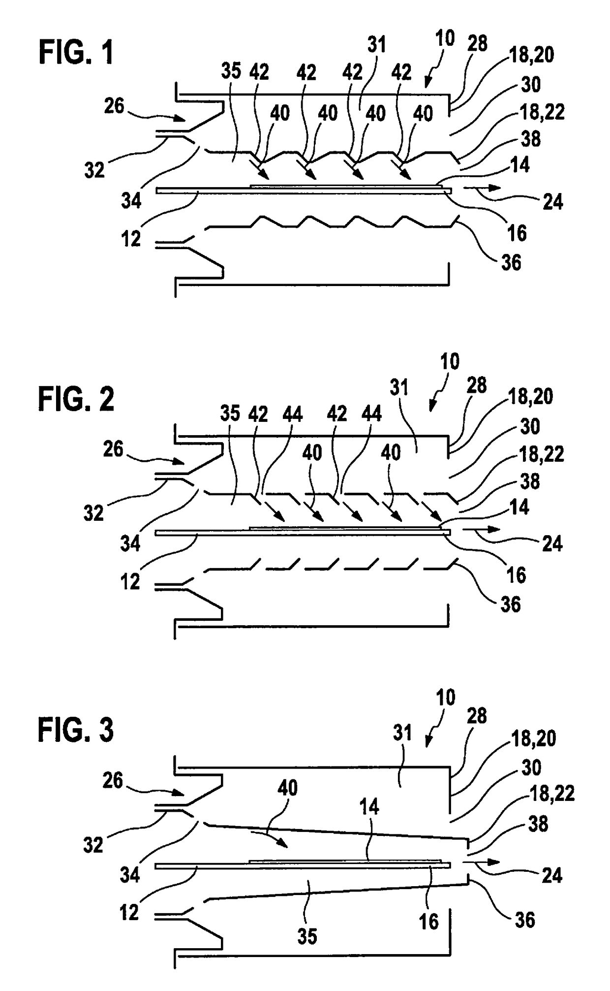 Sensor for detecting particles