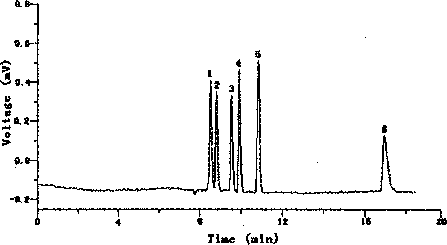 Polarity ion exchange capillary chromatographic column and preparation method thereof