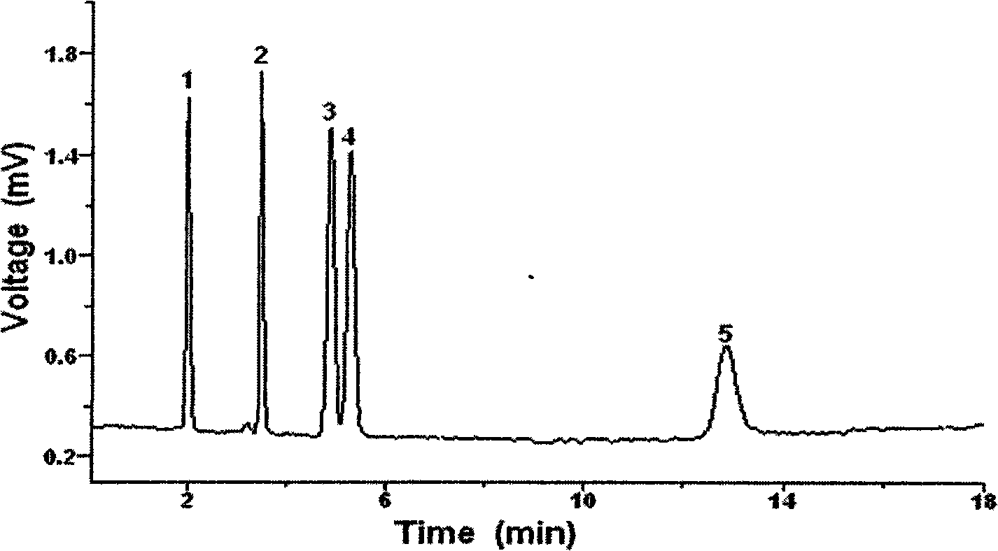 Polarity ion exchange capillary chromatographic column and preparation method thereof