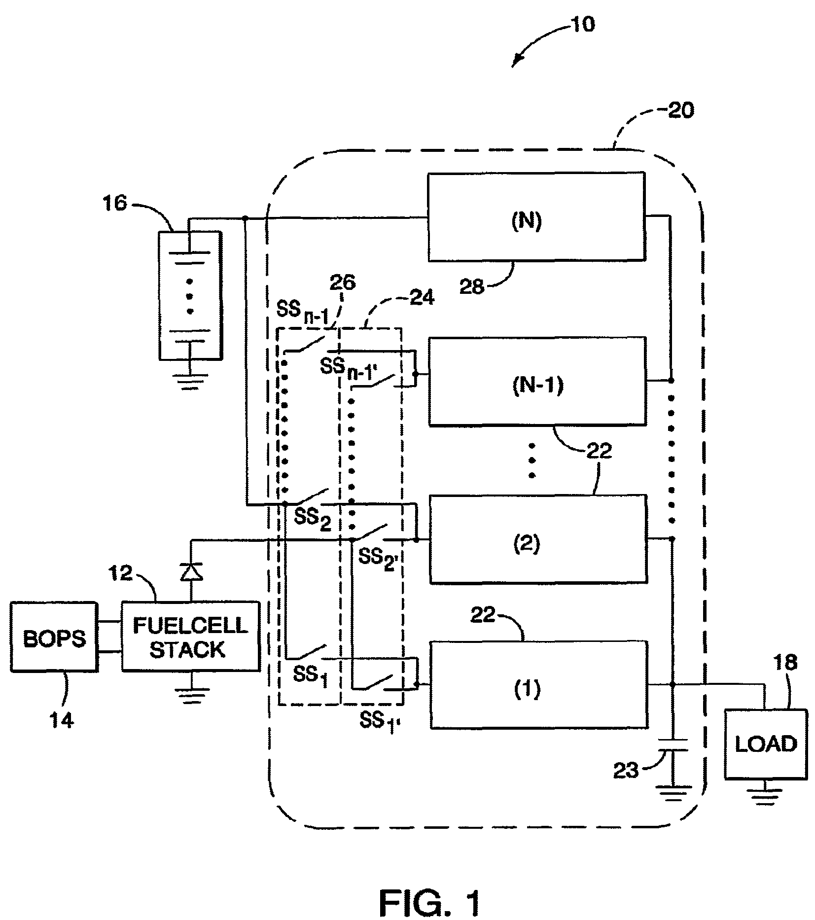 Fuel-cell based power generating system having power conditioning apparatus