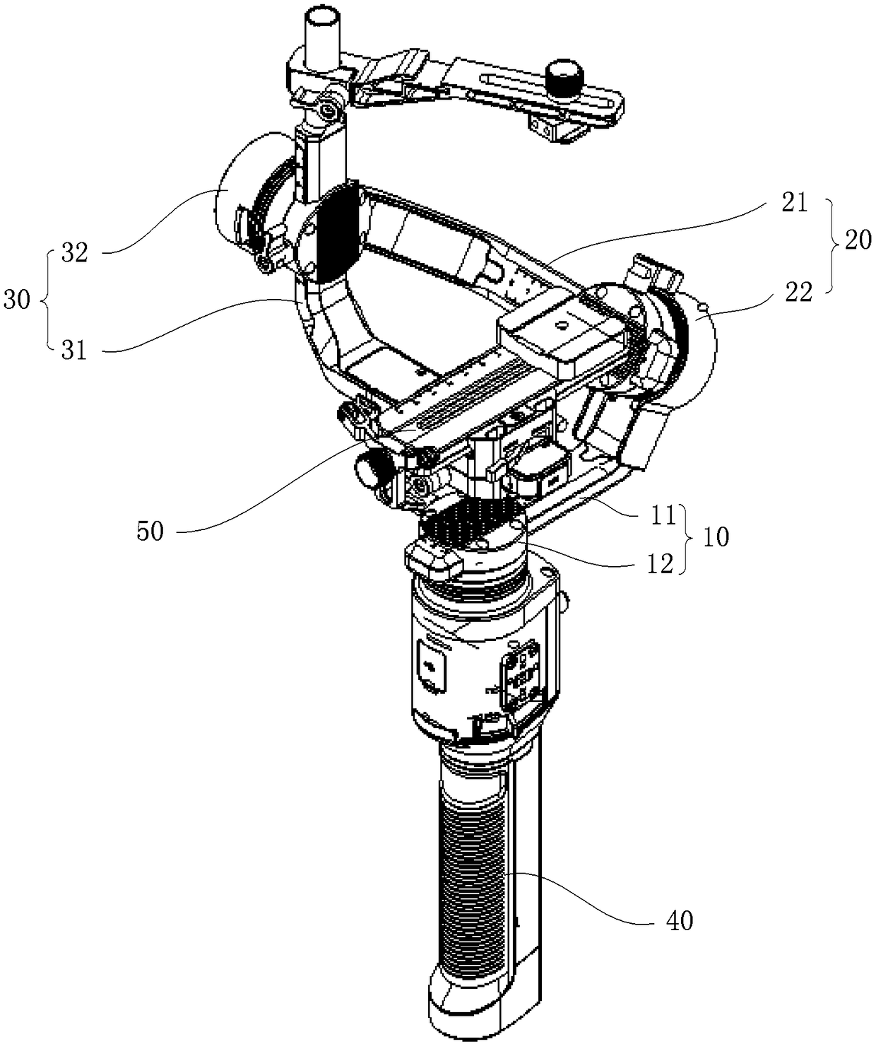 Pan/tilt and control method thereof, and drone