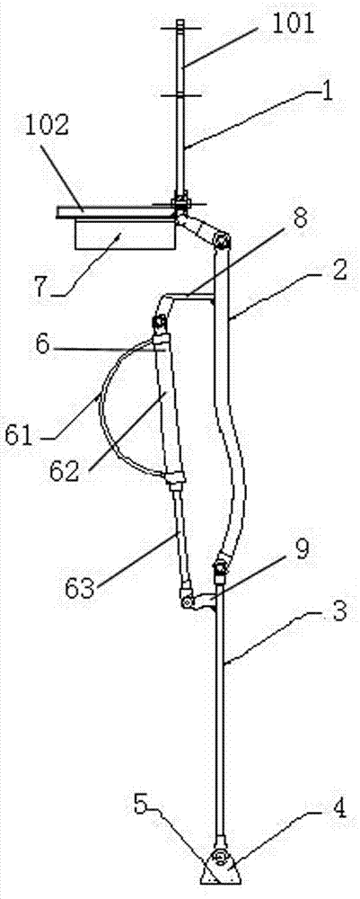 Human body load shedding device