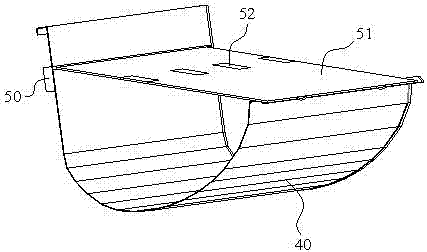 Pig house feeding trough with feed covering function