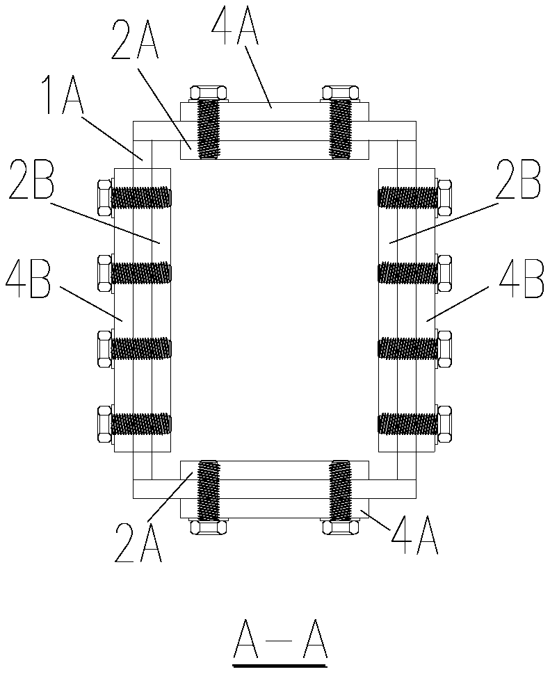 Rigid connection joint of steel-structure rectangular rod piece and processing and installation method thereof