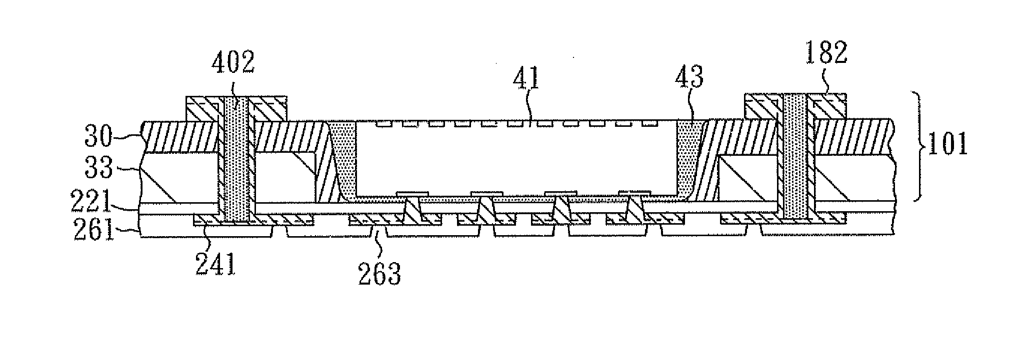 Method of making hybrid wiring board with built-in stiffener and interposer and hybrid wiring board manufactured thereby