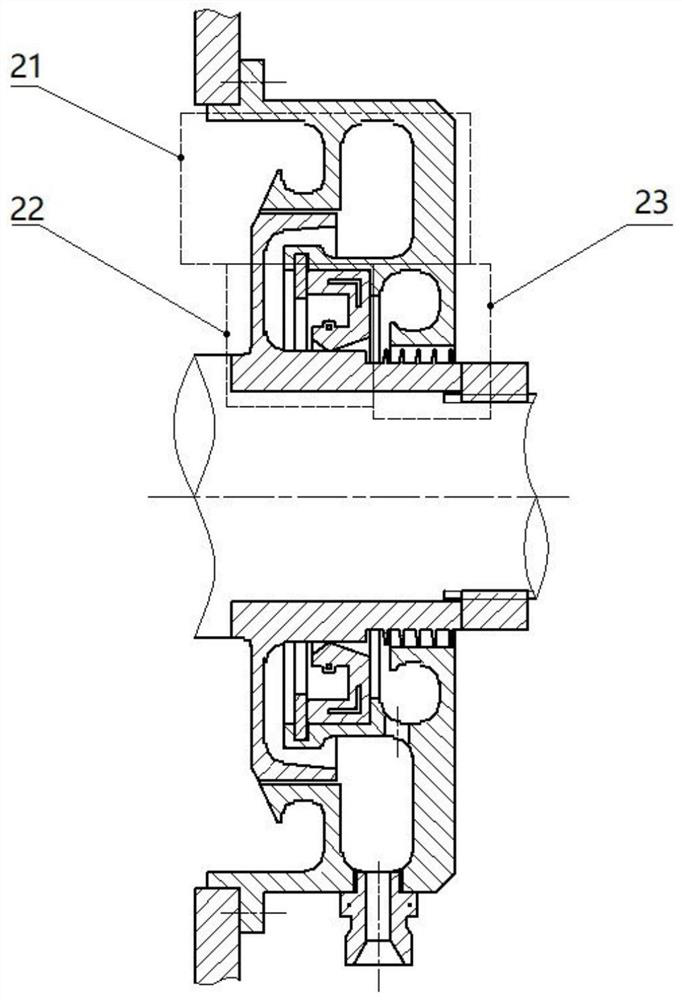 A high-speed combined seal for a gearbox